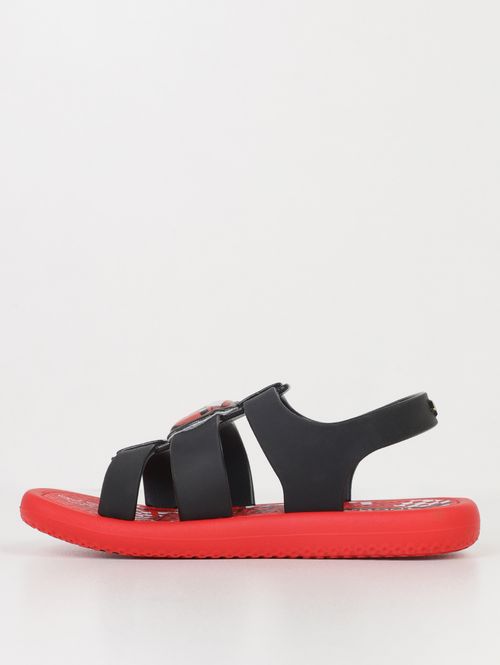 Sandália Disney Ipanema Infantil Para Bebê Menino- VERMELHO/PRETO