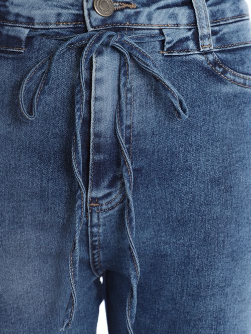 Calça Cropped Sawary Feminina AZUL