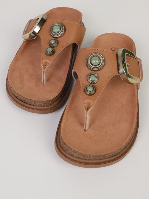 Chinelo Beira Rio Feminino CARAMELO