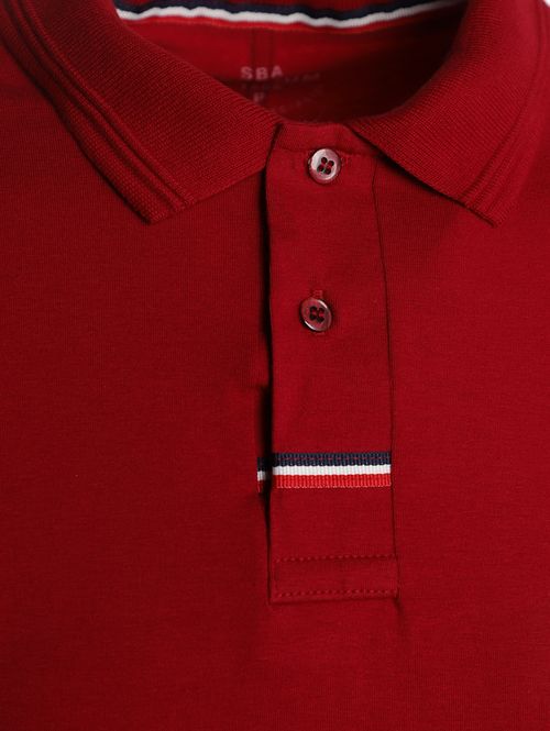 Polo Manga Curta Masculina VERMELHO