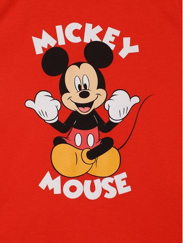 Camiseta Regata Mickey Mouse Infantil Para Menino- LARANJA
