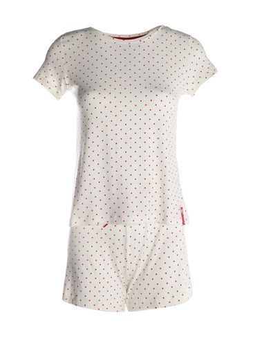 Pijama Curto Poá Feminino CREME