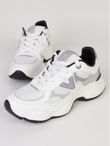 Tênis Daddy Sneakers Via Marte Feminino BRANCO/CINZA