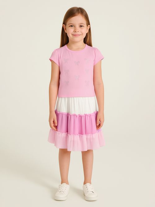 Conjunto Curto Kid+ Infantil Para Menina - ROSA