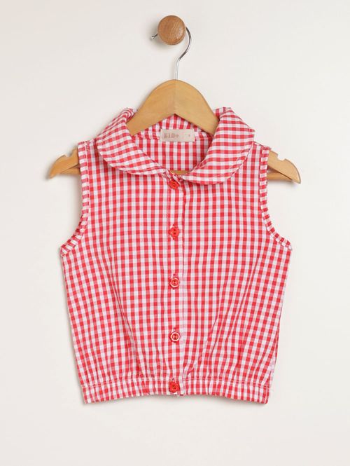 Conjunto Curto Kid+ Infantil Para Menina - VERMELHO