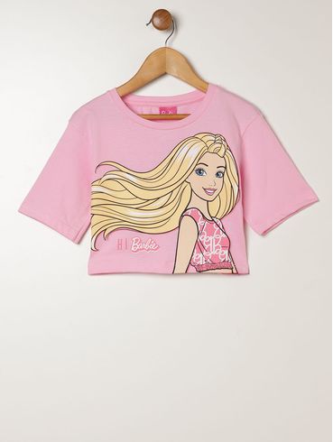 Conjunto Curto Barbie Infantil Para Menina - ROSA
