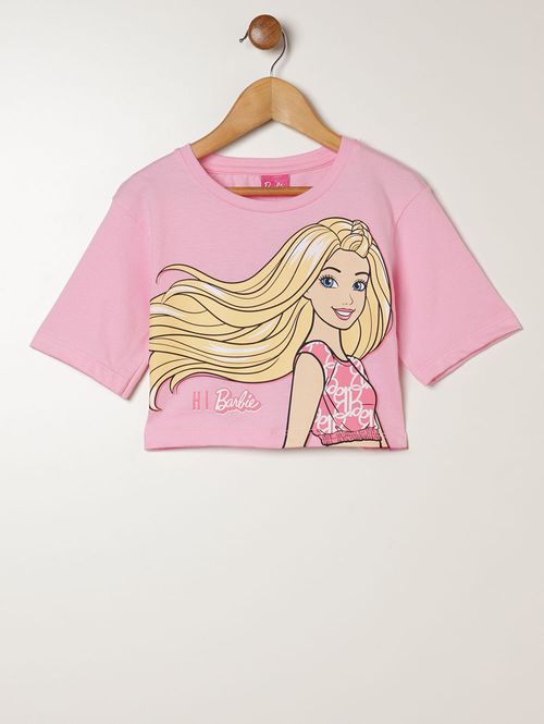 Conjunto Curto Barbie Infantil Para Menina - ROSA