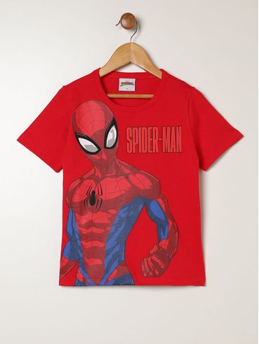 Conjunto Curto Spiderman Infantil Para Menino - VERMELHO