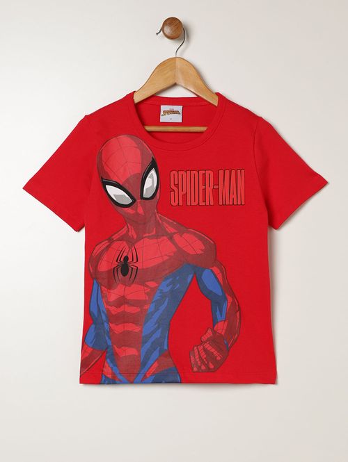 Conjunto Curto Spiderman Infantil Para Menino - VERMELHO