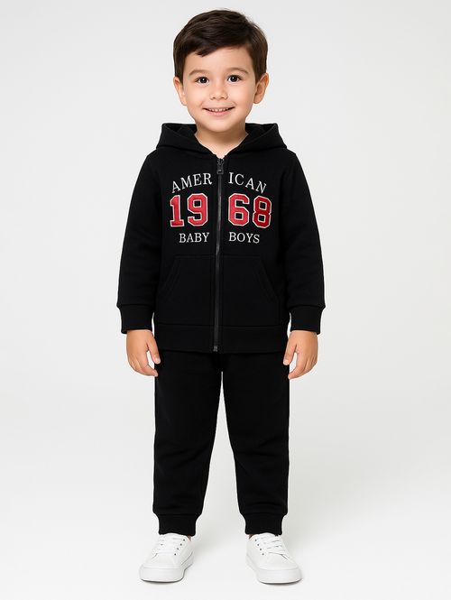 Conjunto Longo Infantil Para Menino - PRETO