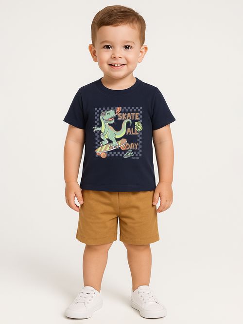 Conjunto Curto Infantil Para Menino - MARINHO