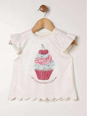 Conjunto Curto Ponto Roma Infantil Para Menina- PINK