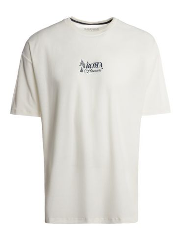 Camiseta Oversized Manga Curta Masculina OFF WHITE