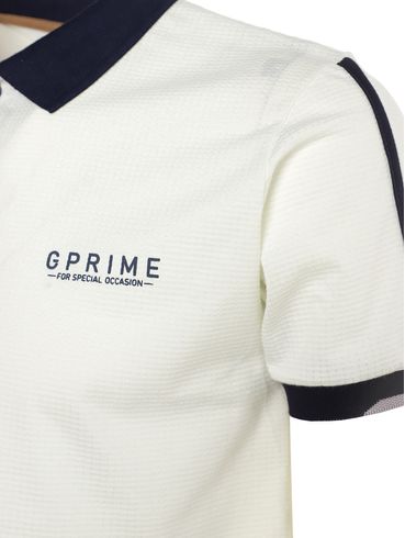 Polo Manga Curta Masculina OFF WHITE