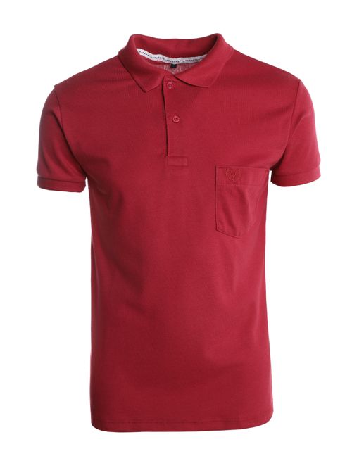 Polo Manga Curta Vilejack Masculina VINHO