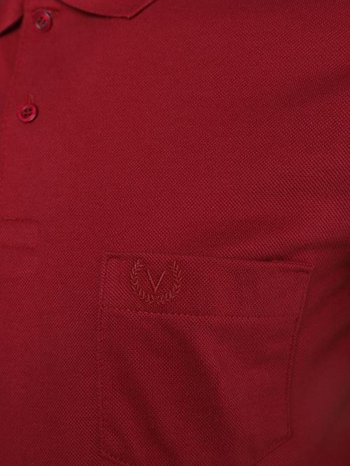 Polo Manga Curta Vilejack Masculina VINHO