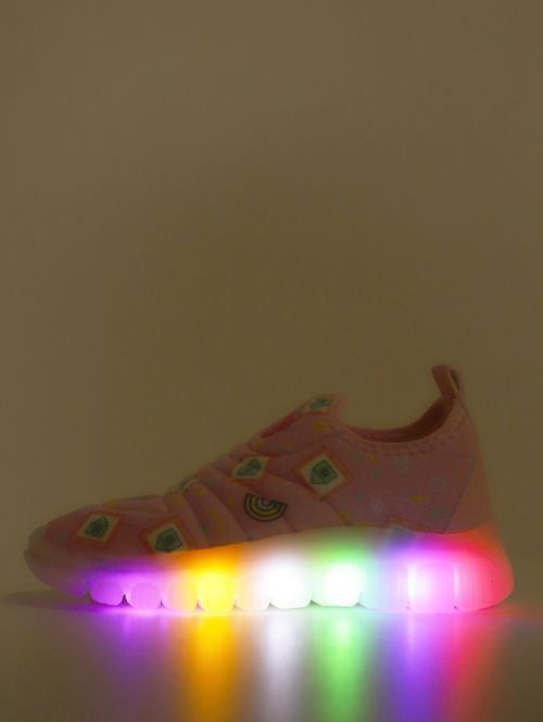 Tênis Novopé Infantil Para Menina - ROSA/BRANCO