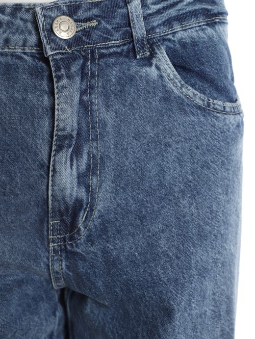 Calça Jeans Mom Feminina AZUL