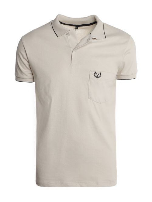 Polo Manga Curta Vilejack Masculina AREIA