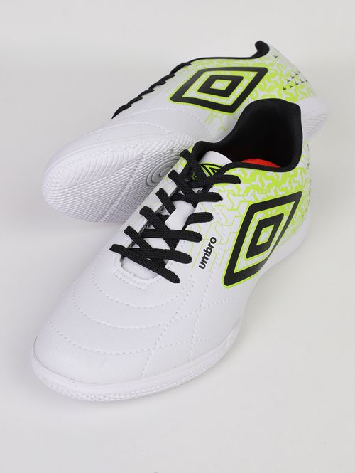 Chuteira Futsal Class Neo Umbro Masculina BRANCO/PRETO