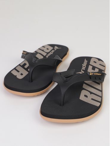 Chinelo RW II Rider Masculino BEGE/PRETO