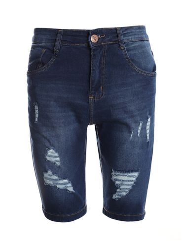 Bermuda Jeans Masculina AZUL