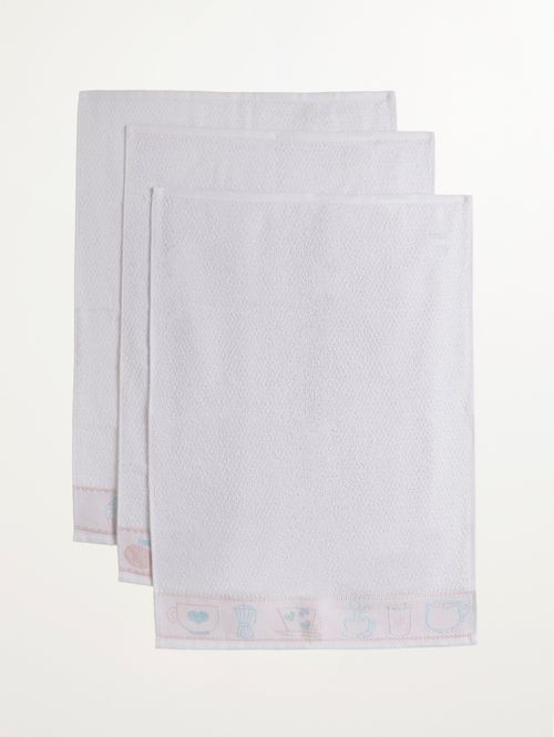 Pano de Copa Chá da Tarde Atlântica BRANCO/ROSA