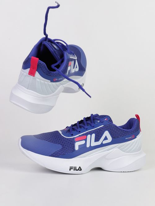 Tênis Progress Fila Juvenil Para Menino - AZUL/BRANCO