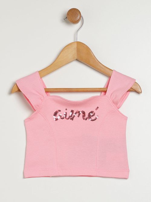 Conjunto Curto Infantil Para Menina - ROSA