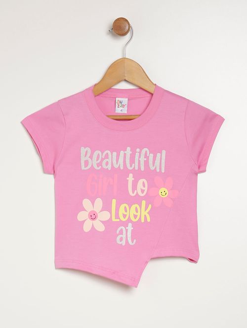 Conjunto Curto Infantil Para Menina - ROSA