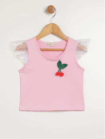 Conjunto Curto Infantil Para Menina - ROSA