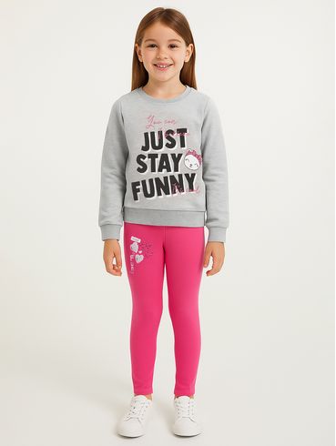 Conjunto Longo Infantil Para Menina - MESCLA