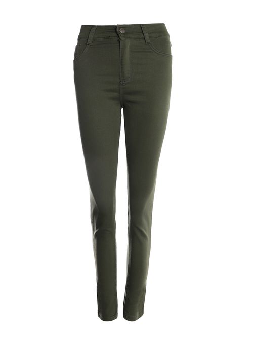 Calça Sarja Skinny Sawary Feminina VERDE