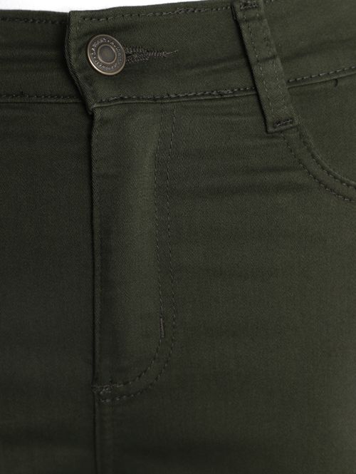 Calça Sarja Skinny Sawary Feminina VERDE