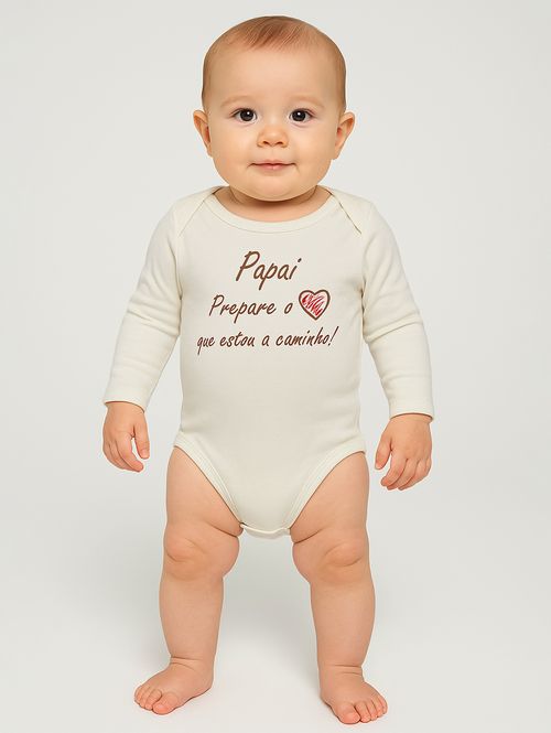 Body Infantil Para Bebê - OFF WHITE