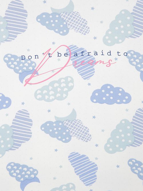 Camisola Infantil Para Menina BRANCO/AZUL