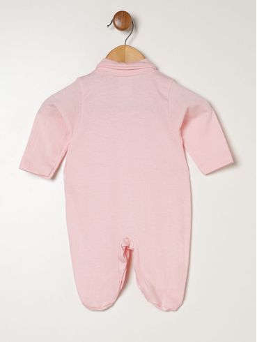 Saída Maternidade Malha Renda Infantil Para Bebê- ROSA