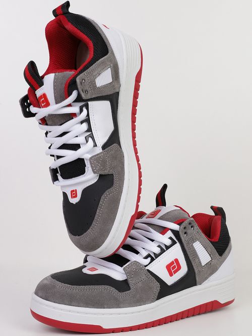 Tênis Casual Ghetto Freeday Masculino CINZA/VERMELHO