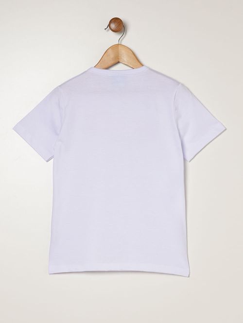 Camiseta Hot Wheels Infantil Para Menino - BRANCO