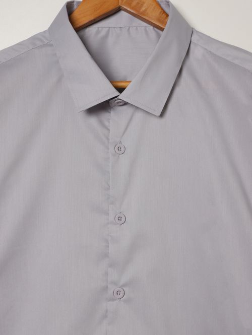 Camisa Manga Curta Plus Size Masculina CINZA