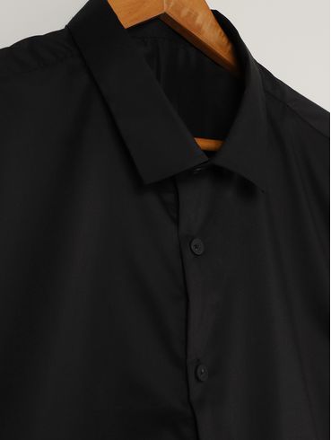 Camisa Manga Curta Plus Size Masculina PRETO