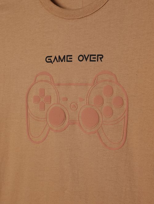 Conjunto Curto Juvenil Para Menino - CARAMELO/PRETO