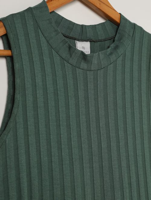 Blusa Gola Alta Plus Size Feminina VERDE