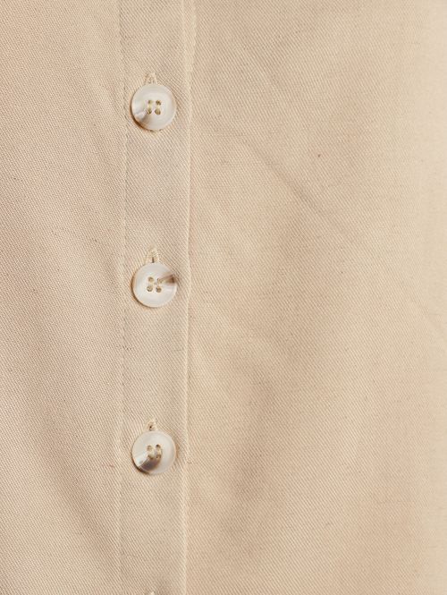 Camisa Manga Curta Feminina BEGE