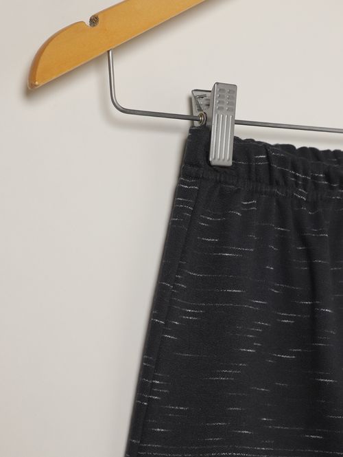 Conjunto Curto Moletinho Infantil Para Menino- BEGE/PRETO