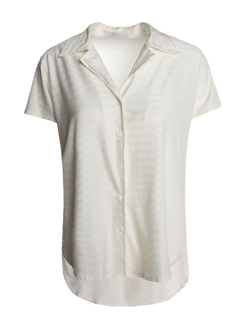 Camisa Mullet Fios Brilhosos Autentique Feminino OFF WHITE