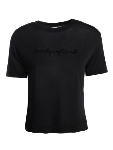 Blusa Tricot Manga Curta Feminina PRETO