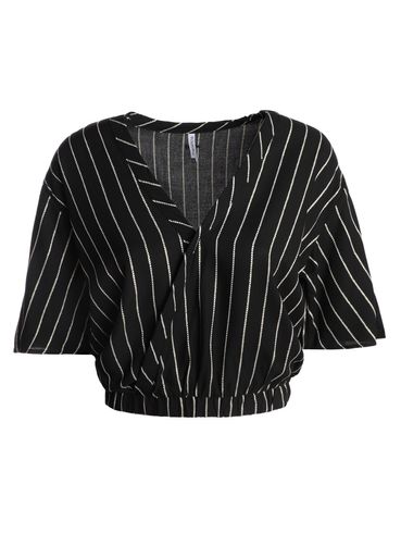 Blusa Viscose Com Lurex Feminina PRETO