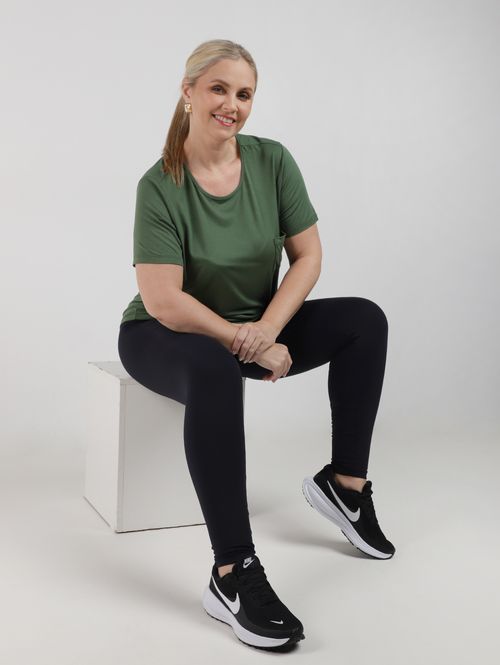 Blusa Manga Curta Autentique  Plus Size Feminina VERDE