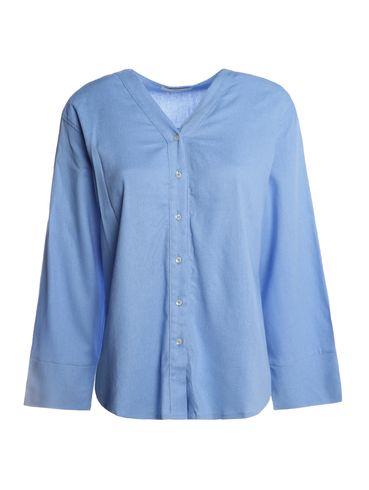 Camisa Linho Oversized Autentique Feminina AZUL